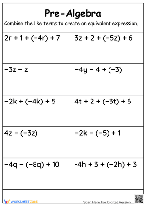 Algebraic Expressions 1