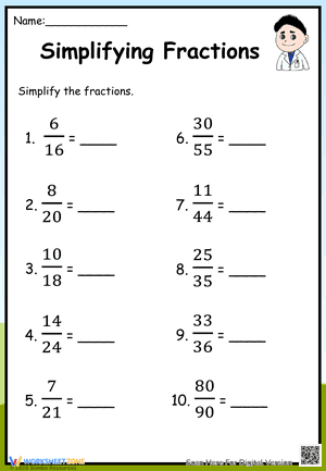 Simplifying Fractions 3