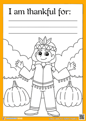 A Grateful Kids Thanksgiving Coloring and Gratitude 5