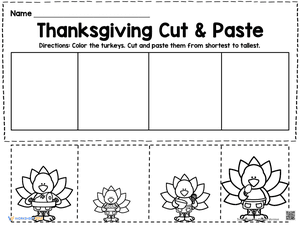 Thanksgiving Cut & Paste Turkey 3