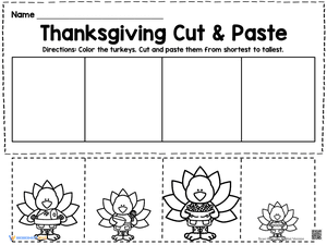 Thanksgiving Cut & Paste Turkey 4