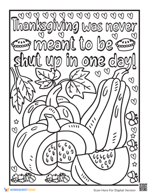 Grateful Thanksgiving Coloring Sheet 9