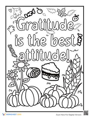 Grateful Thanksgiving Coloring Sheet 5