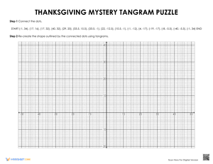 Thanksgiving Mystery Tangram Puzzle