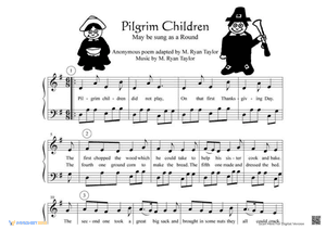 Thanksgiving Song-Pilgrim Children