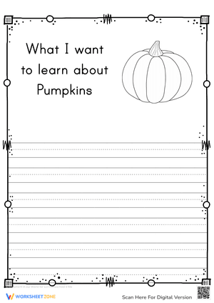 What I want to learn about Pumpkins