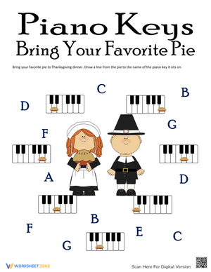 Piano Keys Bring Your Favorite Pie