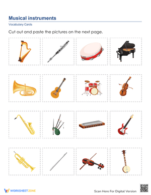 Musical Instruments Worksheet 2