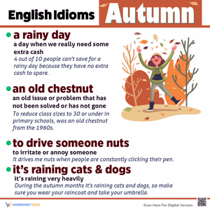 English Idioms about Autumn