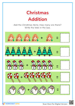 Christmas Addition Practice