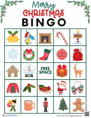 Merry Christmas Bingo Game 13