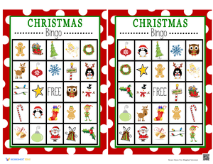 Christmas Bingo Game 4