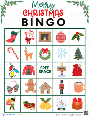 Merry Christmas Bingo Game 26