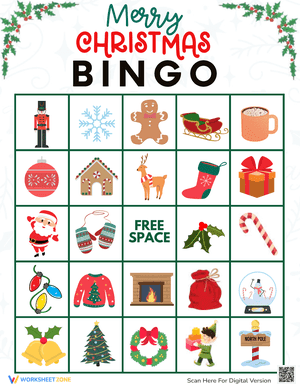 Merry Christmas Bingo Game 15
