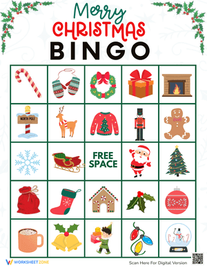 Merry Christmas Bingo Game 22