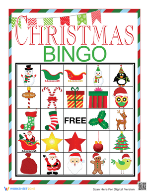 Christmas Bingo Card 2