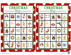 Christmas Bingo Game 2