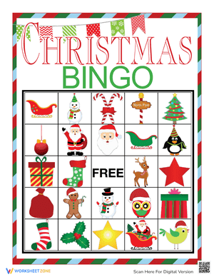 Christmas Bingo Card 1