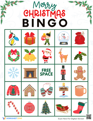 Merry Christmas Bingo Game 18