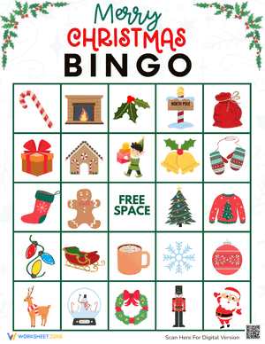 Merry Christmas Bingo Game 14
