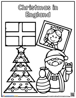 Christmas in England Coloring