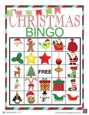Christmas Bingo Card 8
