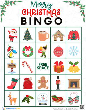 Merry Christmas Bingo Game 27
