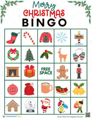 Merry Christmas Bingo Game 23