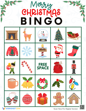 Merry Christmas Bingo Game 5