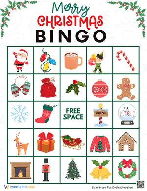 Merry Christmas Bingo Game 10