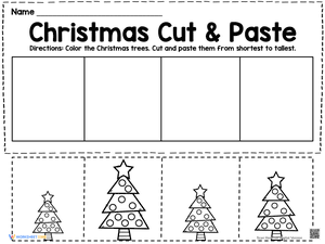 Christmas Tree Cut & Paste 3