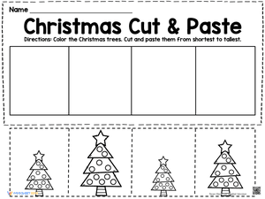 Christmas Tree Cut & Paste 1