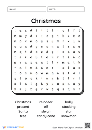 Christmas Word search