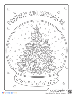 Christmas Tree in Snow Globe