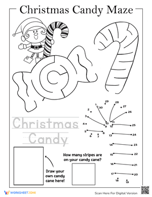 Easy Christmas Candy Maze