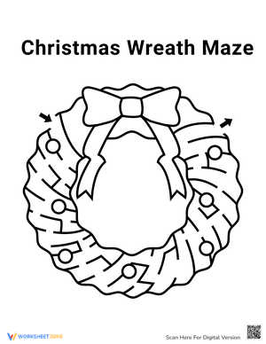 Christmas Wreath Maze