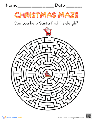 Christmas Maze 1