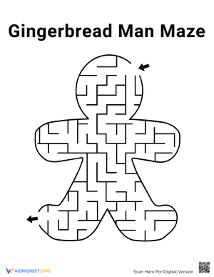 Gingerbread Man Maze