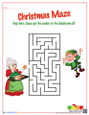 Christmas Cookie Help Maze