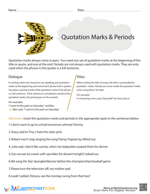Quotation Marks and Periods