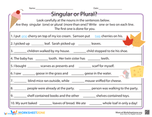 Singular or Plural?