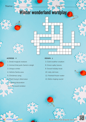 Winter Wonderland Wordplay Puzzle