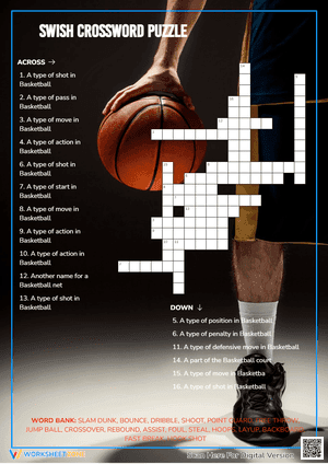 Swish Crossword Puzzle
