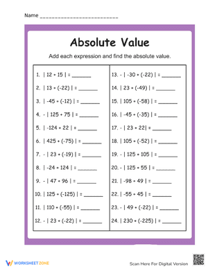 Absolute Value #2