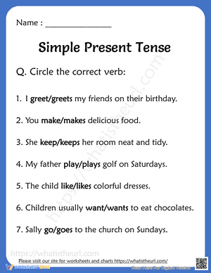 Simple Present Tense 4