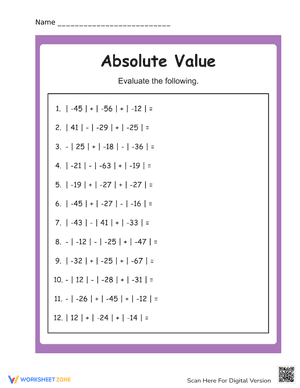 Absolute Value #6