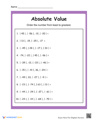 Absolute Value #7