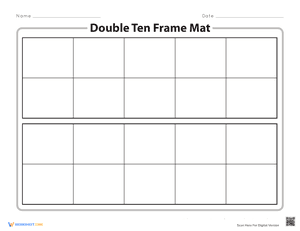 Double Ten Frame Mat