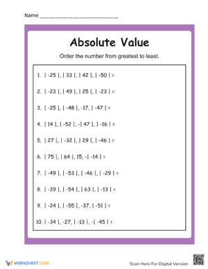 Absolute Value #8