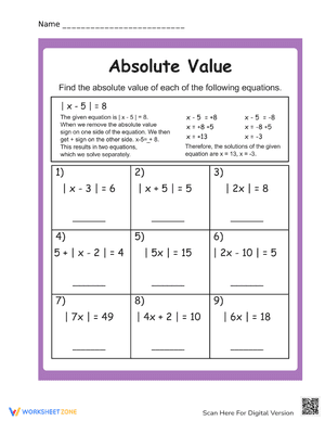 Absolute Value #11